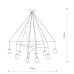 Suspended lamp IMBRIA X